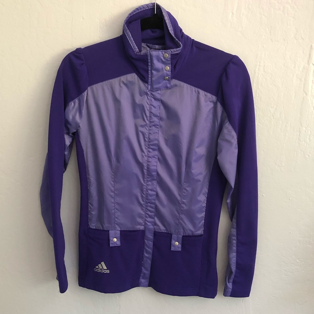 Adidas CLIMAPROOF purple windbreaker